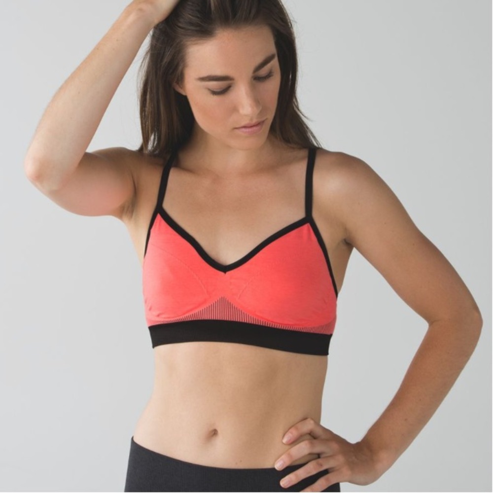 Lululemon | Hold Your Om Bra‎ II Heathered Grapefruit